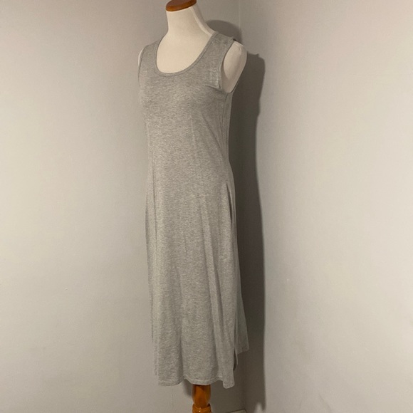 🆕 Toad&Co Heather Grey Samba Paseo Midi Dress - Picture 2 of 4